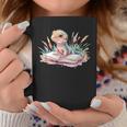 Watercolor Lizzard Reading Book Cute Kids Graphic Print Coffee Mug Unique Gifts Watercolor Lizzard Reading Book Cute Kids Graphic Print Coffee Mug Unique Gifts