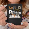 Wild About Reading Animals And Book Lovers Teacher Kids Graphic Print Coffee Mug Unique Gifts