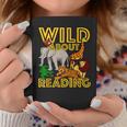 Wild About Reading Back To School Teacher Books Read Graphic Print Coffee Mug Unique Gifts