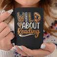 Wild About Reading Book Animal Children's Book Lover Teacher Graphic Print Coffee Mug Unique Gifts