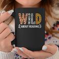 Wild About Reading Book Animal Children's Book Teacher Graphic Print Coffee Mug Unique Gifts
