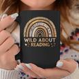 Wild About Reading Books Reader Lover Bookworm Librarian Graphic Print Coffee Mug Unique Gifts