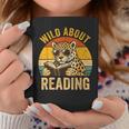 Wild About Reading Cheetah Book Leopard Print Kids Boys Girl Graphic Print Coffee Mug Unique Gifts