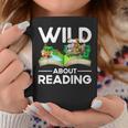 Wild About Reading Lovers Avid Readers Bookworms Book Lovers Graphic Print Coffee Mug Unique Gifts