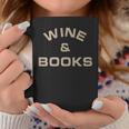 Wine & Books Wine Graphic Print Coffee Mug Unique Gifts