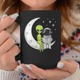 Women's Alien And Astronaut Reading On Moon Kids Sci Fi Book Graphic Print Coffee Mug Unique Gifts Women's Alien And Astronaut Reading On Moon Kids Sci Fi Book Graphic Print Coffee Mug Unique Gifts