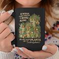 Women's Book & Plant Lover Reading Gardening She Also Need Plants Graphic Print Coffee Mug Unique Gifts