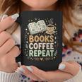 Women's Books Coffee Repeat Book Lover Reader Bookworm Graphic Print Coffee Mug Unique Gifts