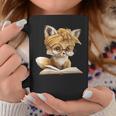 Women's Cute Fox Reading Book Lover Animal Graphic Baby Portrait Graphic Print Coffee Mug Unique Gifts Women's Cute Fox Reading Book Lover Animal Graphic Baby Portrait Graphic Print Coffee Mug Unique Gifts