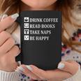 Women's Drink Coffee Read Book Take Naps Books Pajamas Graphic Print Coffee Mug Unique Gifts Women's Drink Coffee Read Book Take Naps Books Pajamas Graphic Print Coffee Mug Unique Gifts