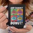 Women's Dungeon Crawler Carl God Damnit Donut Cat Pop Art Book Graphic Print Coffee Mug Unique Gifts Women's Dungeon Crawler Carl God Damnit Donut Cat Pop Art Book Graphic Print Coffee Mug Unique Gifts