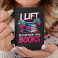 Women's I Lift So I Can Carry More Books Reader Gym Book Lover Graphic Print Coffee Mug Unique Gifts Women's I Lift So I Can Carry More Books Reader Gym Book Lover Graphic Print Coffee Mug Unique Gifts
