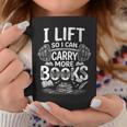 Women's I Lift So I Can Carry More Books Reading Reader Book Workout Graphic Print Coffee Mug Unique Gifts Women's I Lift So I Can Carry More Books Reading Reader Book Workout Graphic Print Coffee Mug Unique Gifts