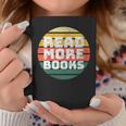 Women's Read More Books Retro Vintage Book Lover Graphic Print Coffee Mug Unique Gifts Women's Read More Books Retro Vintage Book Lover Graphic Print Coffee Mug Unique Gifts