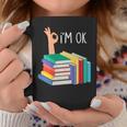 Women's Reading Books Librarian Reader Nerd I'm Ok Graphic Print Coffee Mug Unique Gifts Women's Reading Books Librarian Reader Nerd I'm Ok Graphic Print Coffee Mug Unique Gifts