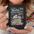 Women's Reading Is My Favorite Sport Reader Book Lovers Graphic Print Coffee Mug Unique Gifts