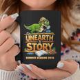 Women's Unearth a Story Dinosaur Reading Books Summer 2026 Graphic Print Coffee Mug Unique Gifts Women's Unearth a Story Dinosaur Reading Books Summer 2026 Graphic Print Coffee Mug Unique Gifts