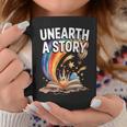 Women's Unearth A Story Rainbow Treasure Book Summer Reading 2026 Graphic Print Coffee Mug Unique Gifts
