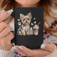 Women's Yorkie Dog Moms Iced Coffee And Books Yorkshire Terrier Graphic Print Coffee Mug Unique Gifts Women's Yorkie Dog Moms Iced Coffee And Books Yorkshire Terrier Graphic Print Coffee Mug Unique Gifts