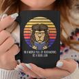 In A World Full Of Bookworms Be A Book Lion Dragon Reading Graphic Print Coffee Mug Unique Gifts