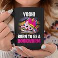 Yoshi Born To Be A Bookworm Personalized Graphic Print Coffee Mug Unique Gifts
