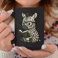 Zebra Reading Book Lover Graphic Print Coffee Mug Unique Gifts