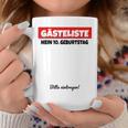 10th Birthday Guest List Guest Book Ten Years Graphic Print Coffee Mug Unique Gifts