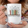 Applied Behavior Analysis Book Flower ABA Therapist Graphic Print Coffee Mug Unique Gifts