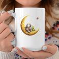 Astronaut Reading Book To Alien Moon Space Astronomy Graphic Print Coffee Mug Unique Gifts