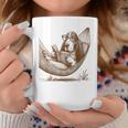 Basset Hound Dog Mom Basset Hound Dog Reading Book Graphic Print Coffee Mug Unique Gifts