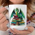 Book Dragon Reading Books Graphic Print Coffee Mug Unique Gifts Book Dragon Reading Books Graphic Print Coffee Mug Unique Gifts