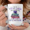 Book Lover I'm The Type Of Happy Woman With Coffee And Books Graphic Print Coffee Mug Unique Gifts