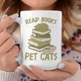 Book Lover Women Read Books Pet Cats Premium Tri-Blend Graphic Print Coffee Mug Unique Gifts