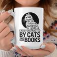 Book Reading Book Easily Distracted By Cats And Books Graphic Print Coffee Mug Unique Gifts