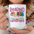 Book Reading Reading Is My Superpower Graphic Print Coffee Mug Unique Gifts