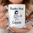Books And Coffee Girl Graphic Print Coffee Mug Unique Gifts