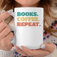 Books Coffee Repeat Graphic Print Coffee Mug Unique Gifts