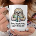 Books Are Like People Except Interesting Bookworm Reader Graphic Print Coffee Mug Unique Gifts