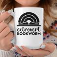 Bookworm Extrovert Fun Book Lovers Reading Graphic Print Coffee Mug Unique Gifts