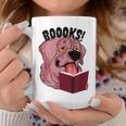 BOOOKS Zombie Dog Reading a Book Halloween Teacher For Men Women Kids Graphic Print Coffee Mug Unique Gifts