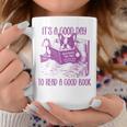 Boston Terrier Reading Book Good Day To Read a Book Graphic Print Coffee Mug Unique Gifts