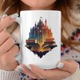 Castle Of Books Imagination Art Book Lover Graphic Print Coffee Mug Unique Gifts