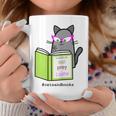 Cats And Books Happiness Cartoon Cat Pun For Women Graphic Print Coffee Mug Unique Gifts
