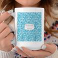 Classic Sky Blue Composition Book School Book Teachers Graphic Print Coffee Mug Unique Gifts Classic Sky Blue Composition Book School Book Teachers Graphic Print Coffee Mug Unique Gifts