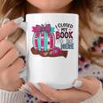 I Closed My Book To Be Here Fall Pumpkin Graphic Print Coffee Mug Unique Gifts