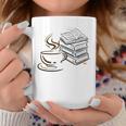 Coffee And Books Lover Bookworm Reading Library Fan Graphic Print Coffee Mug Unique Gifts