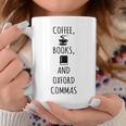 Coffee Books And Oxford Commas Reading T-Shirt Graphic Print Coffee Mug Unique Gifts