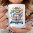 Color Our World Summer Reading 2025 Book Wildflowers Graphic Print Coffee Mug Unique Gifts
