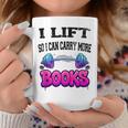 Cool Lift So I Can Carry More Books Reader Workout Saying Graphic Print Coffee Mug Unique Gifts Cool Lift So I Can Carry More Books Reader Workout Saying Graphic Print Coffee Mug Unique Gifts