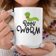 Cute Book Worm Reading Lovers Graphic Print Coffee Mug Unique Gifts